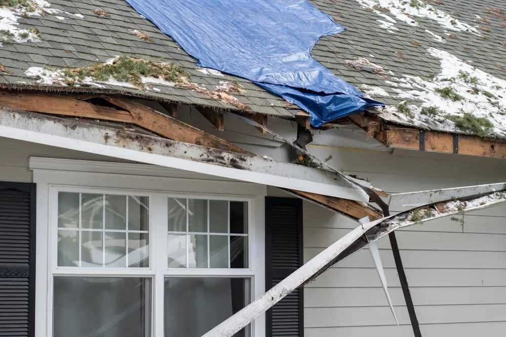 Storm Damaged Roof